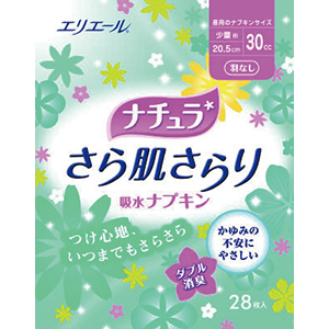 ナチュラ さら肌さらり 吸水ナプキン 少量用 ２８枚 E健康ショップ