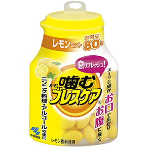 軽】噛むブレスケアボトル レモンミント ８０粒 | e健康ショップ